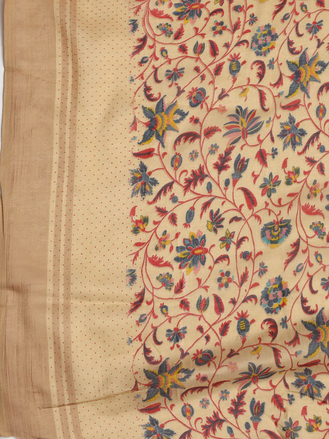 Printed Cotton Blend Unstitched Suit With Dupatta