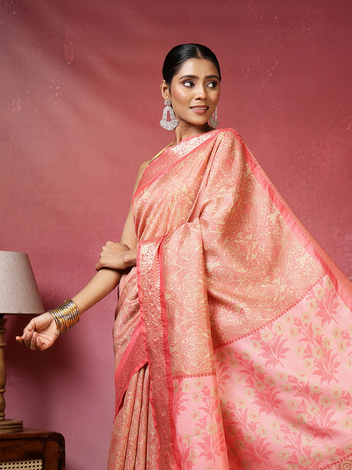 Printed Art-Tusser Saree