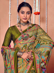 Printed Art Silk Saree