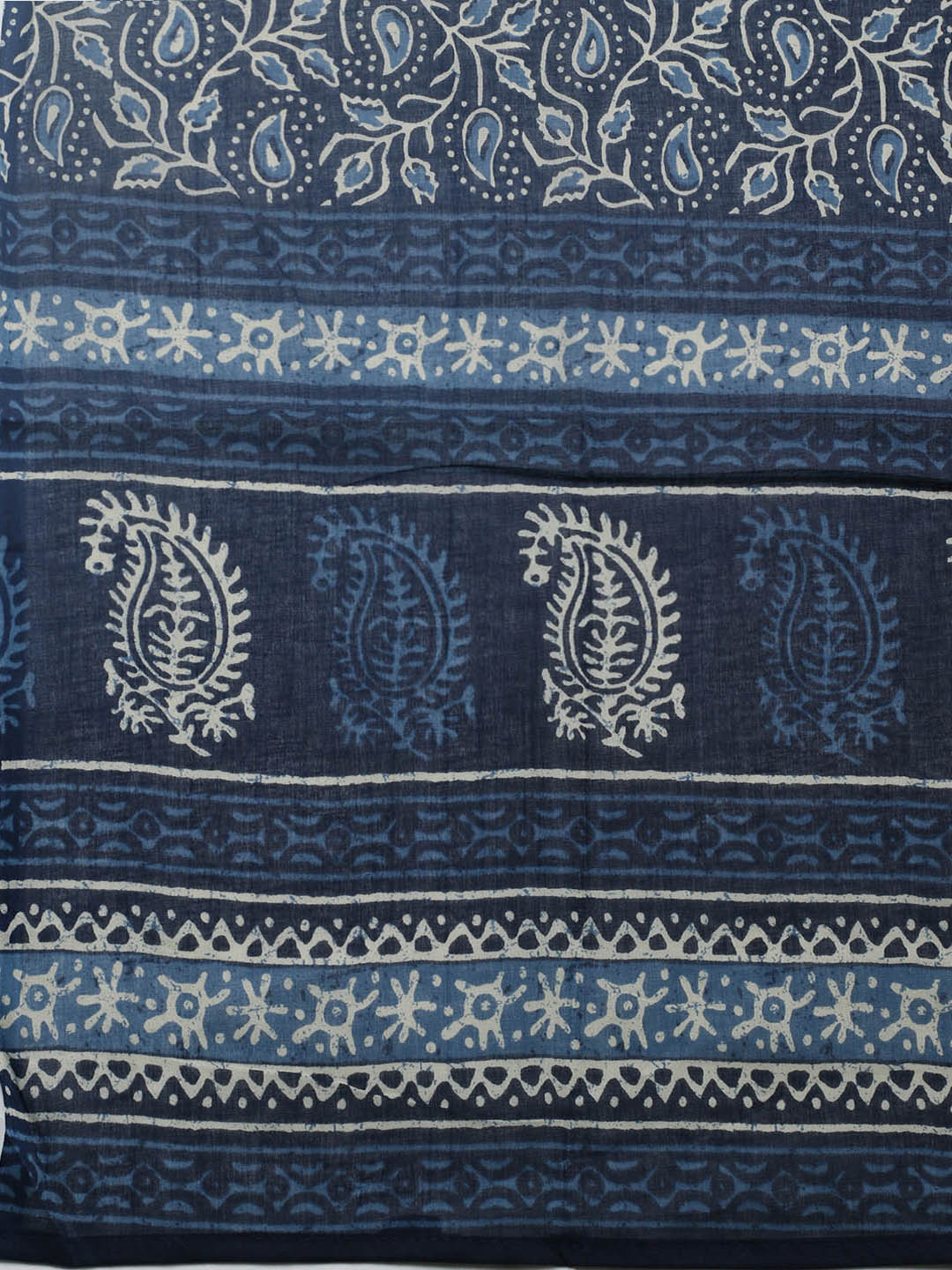 Embroidered Cotton Blend Unstitched Suit With Pant &amp; Dupatta