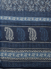 Embroidered Cotton Blend Ustitched Suit With Pant & Dupatta