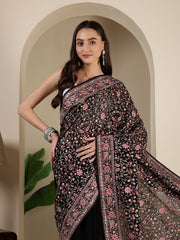 Embroidered Georgette Saree