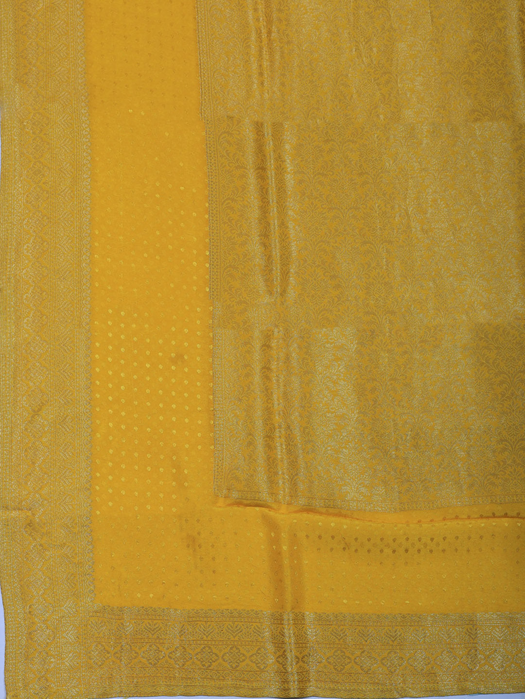 Woven Design Chanderi Unstitched Suit With Pant &amp; Dupatta