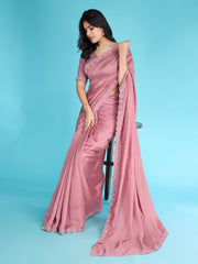 Stone Embroidery Tissue Saree