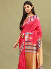 Zari Border Woven Handloom Saree