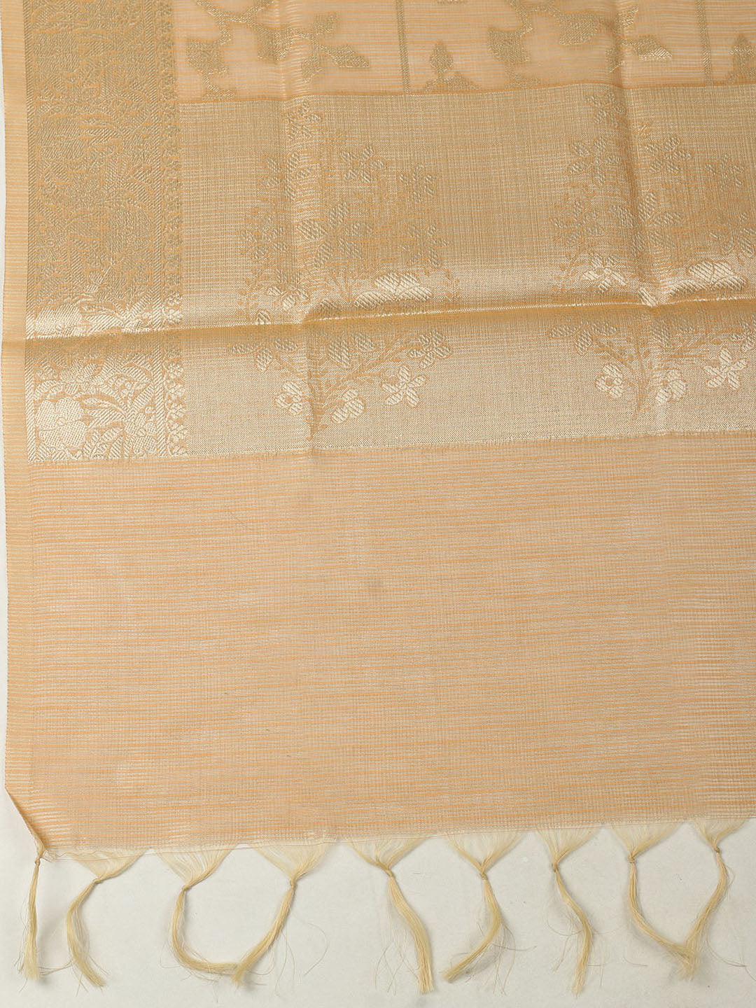 Embroidered Tissue Unstitched Suit With Pant &amp; Dupatta