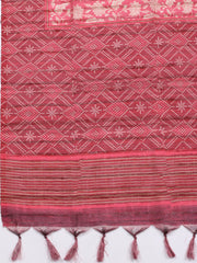 Embroidered Tussar Unstitched Suit With Pant & Dupatta