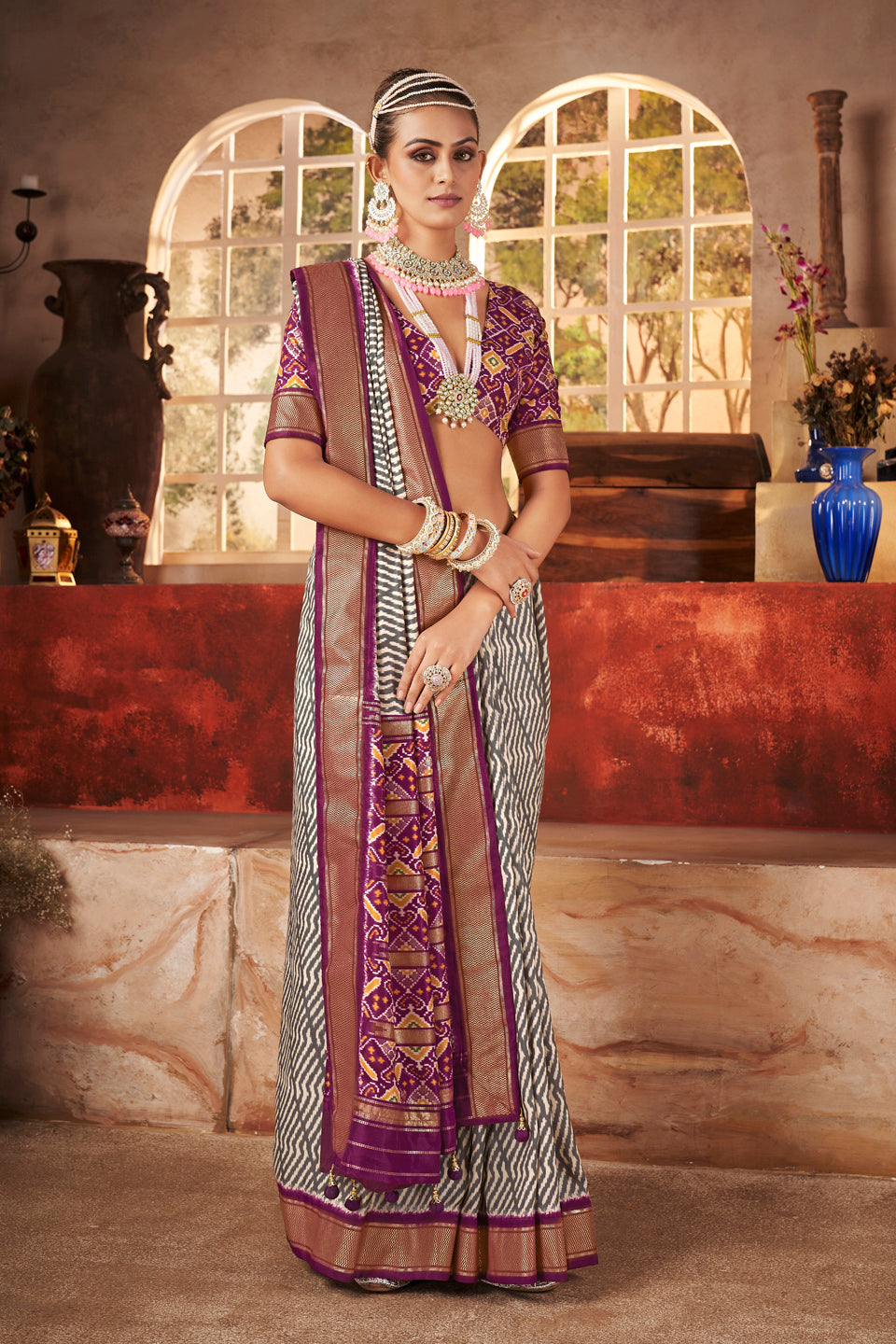 Digital Printed Art Silk Saree
