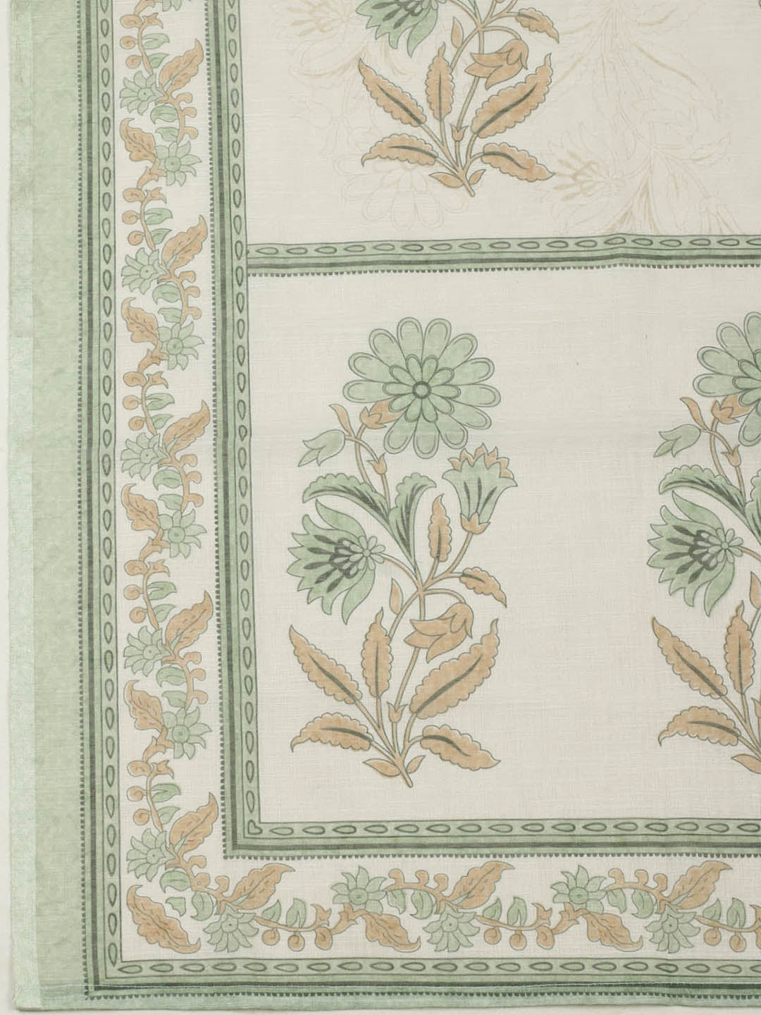 Embroidered Cotton Blend Unstitched Suit With Pant &amp; Dupatta