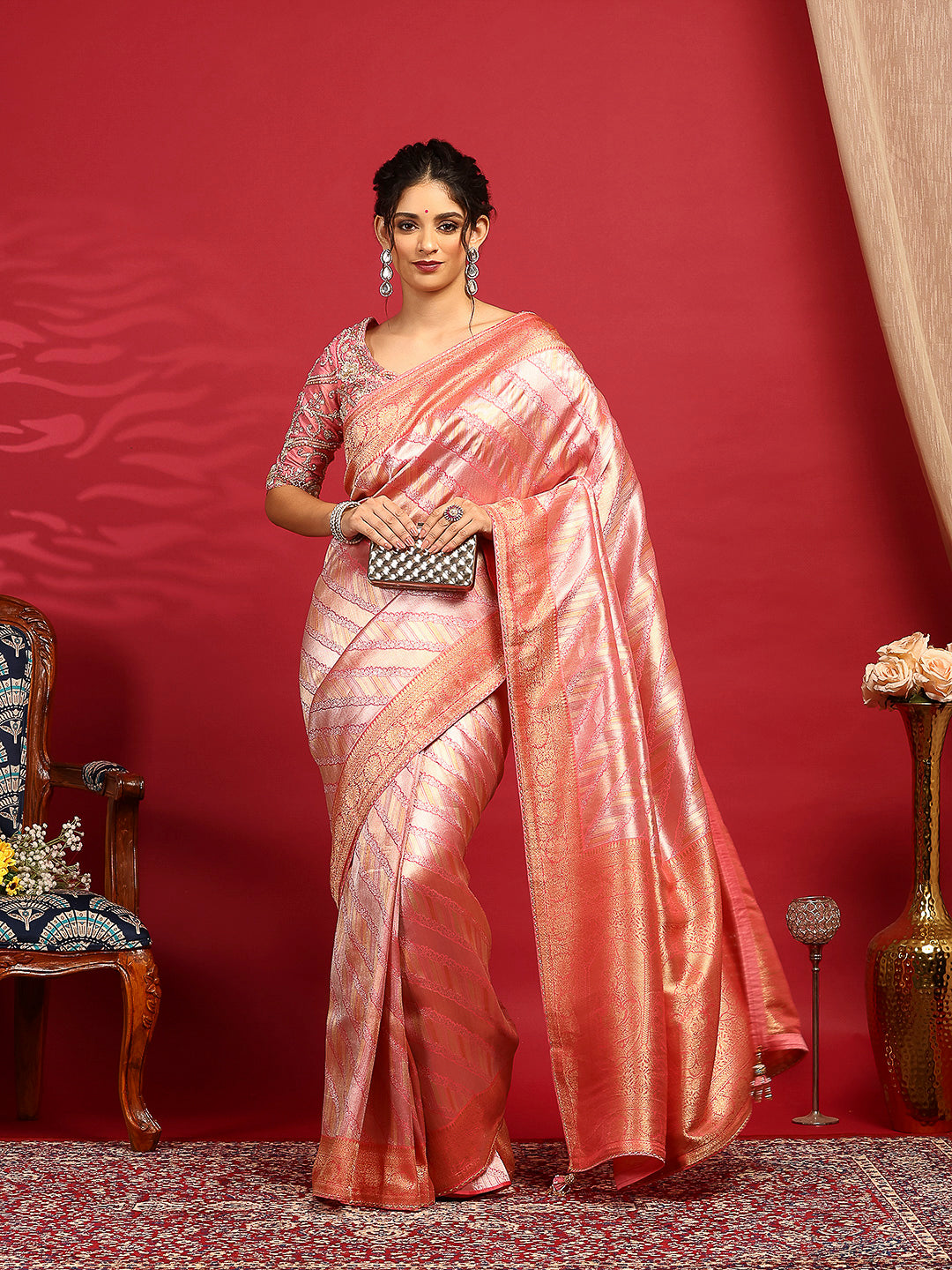 Embroidered Banarasi Saree