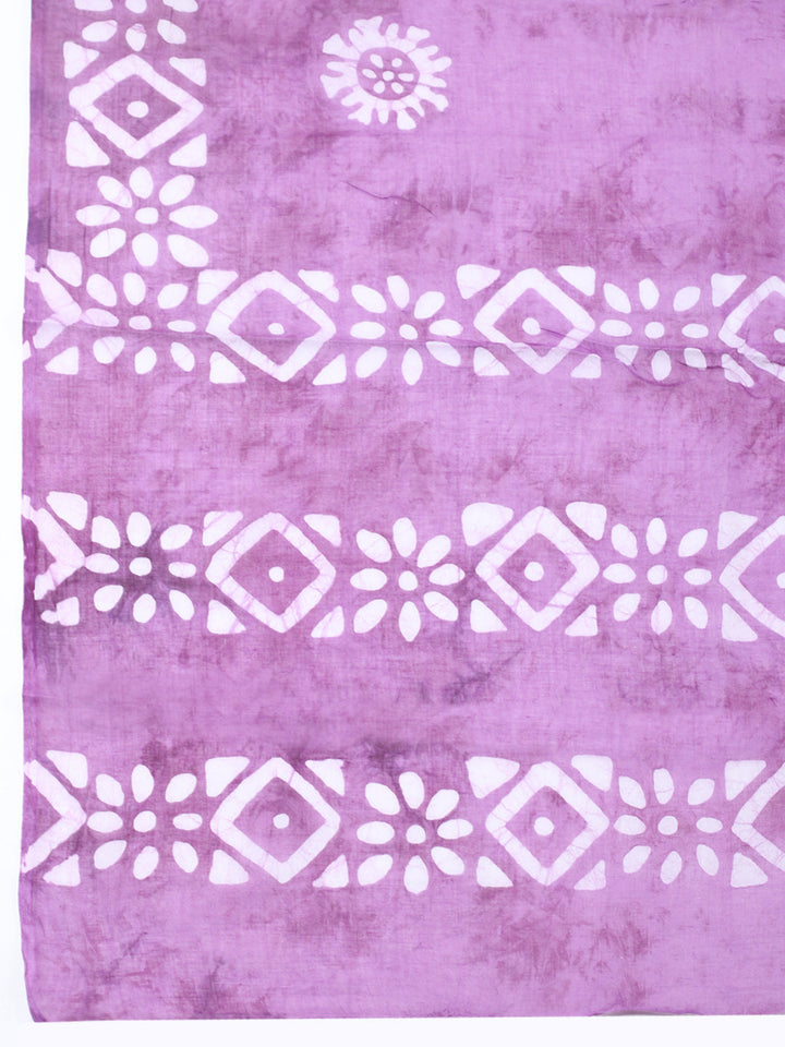 Embroidered Cotton Blend Unstitched Suit With Pant &amp; Dupatta