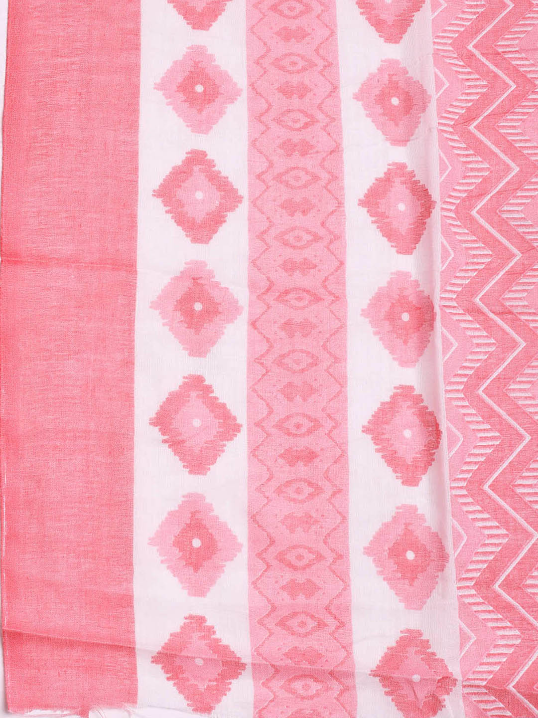 Printed Cotton Blend Unstitched Suit With Dupatta