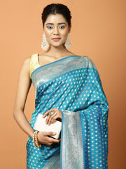 Stone Work Satin Woven Saree