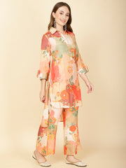 Printed Muslin Kurta Set