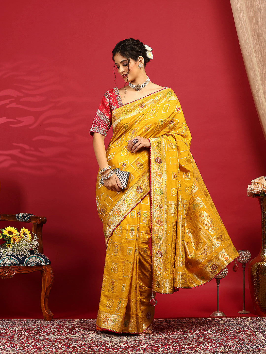 Embroidered Banarasi Saree
