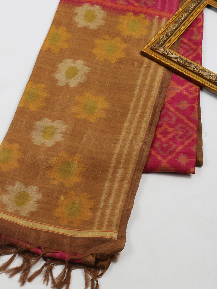 Printed Tussar Saree