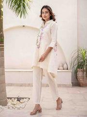 Printed Cotton Kurta With Pants