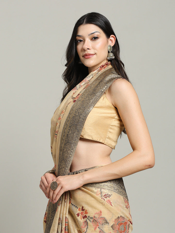 Zari Jaal Art Silk Woven Saree