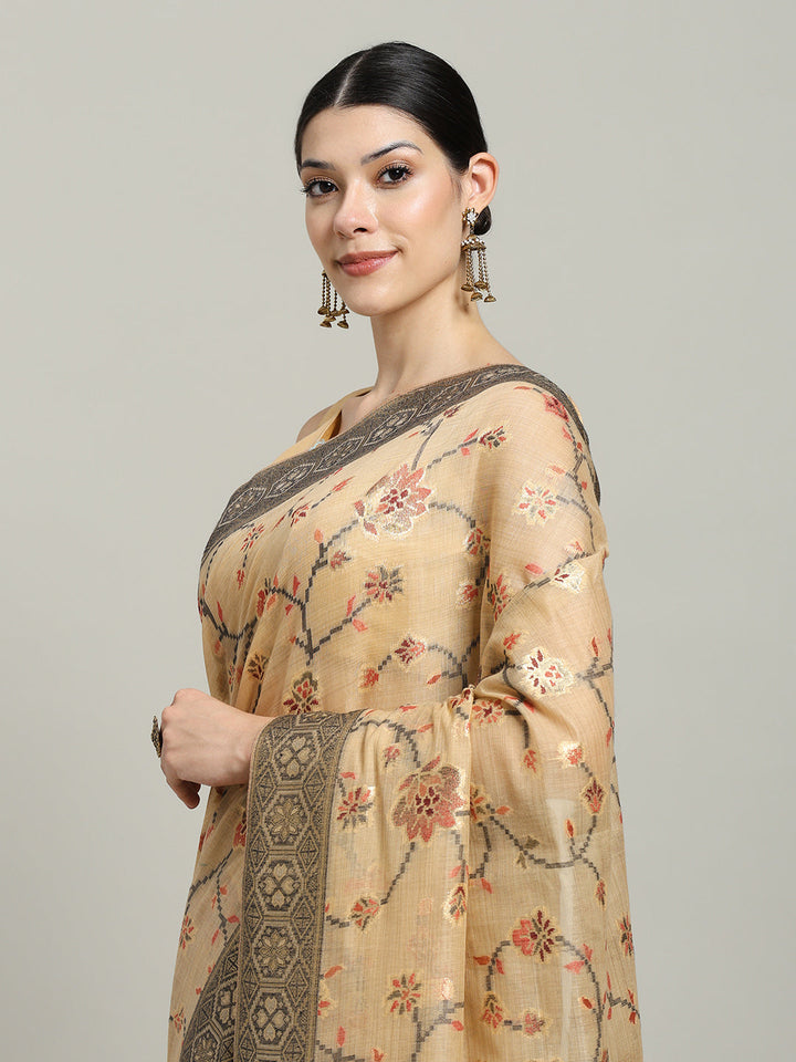 Zari Jaal Art Silk Woven Saree