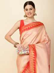 Brocade Zari Jaal Woven Handloom Saree