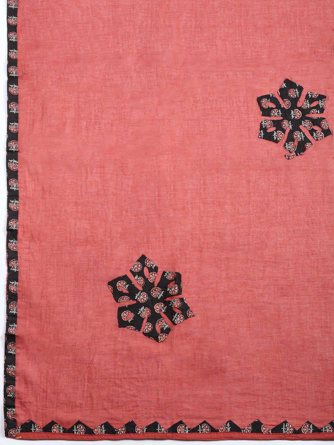 Printed Cotton Blend Unstitched Suit With Pant &amp; Dupatta
