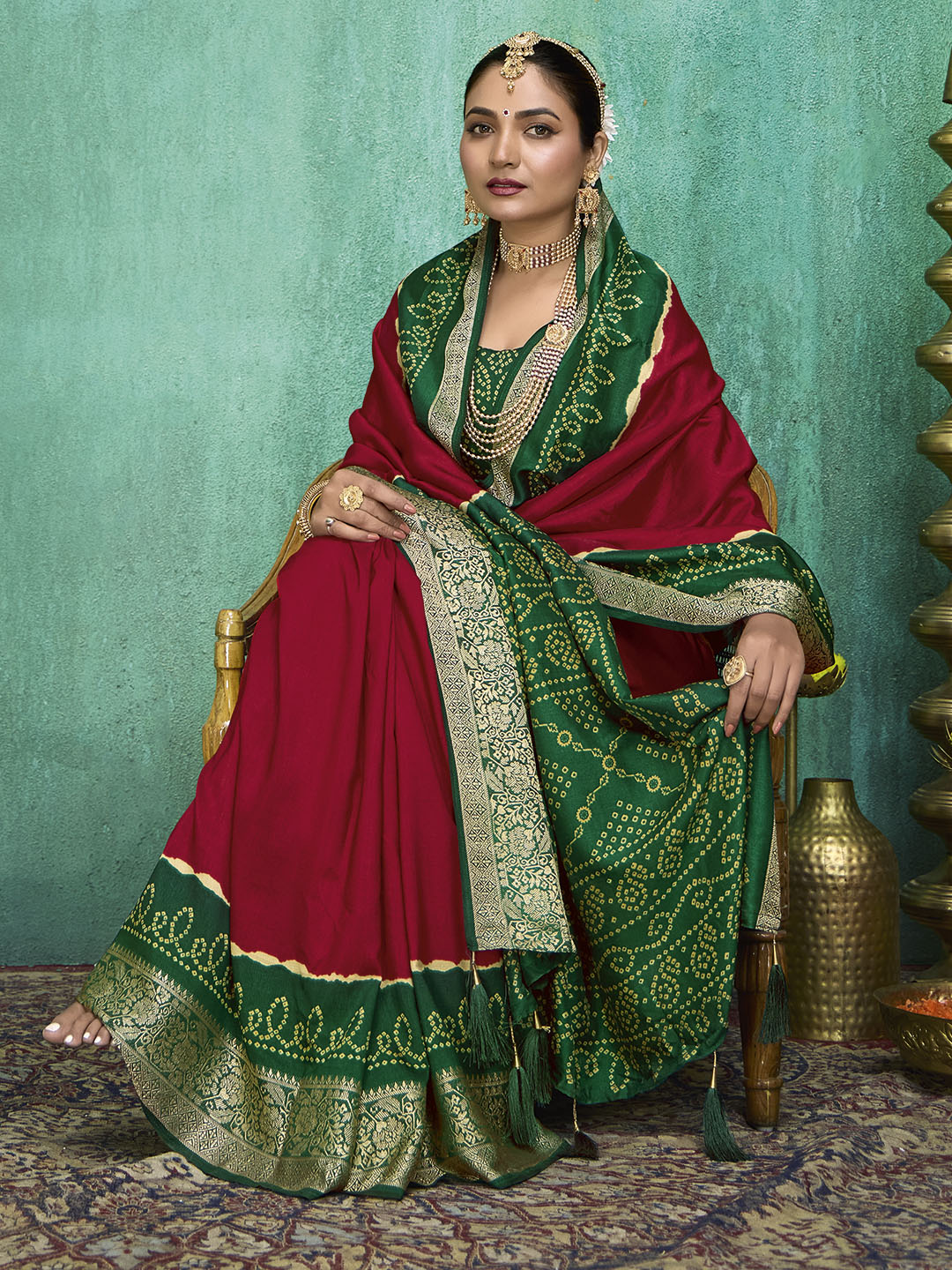 Printed Art Silk Saree