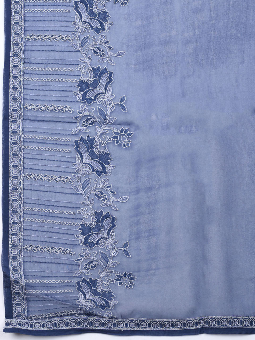 Embroidered Muslin Unstitched Suit With Dupatta