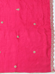 Embroidered Cotton Blend Unstitched Suit With Dupatta