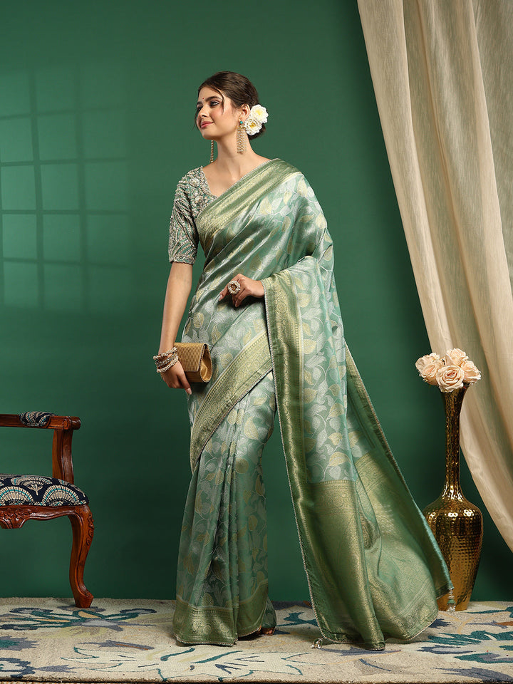 Embroidered Banarasi Saree