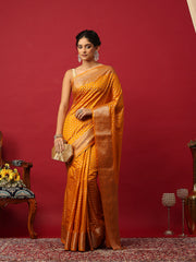 Woven Design Art Silk Mustard Saree