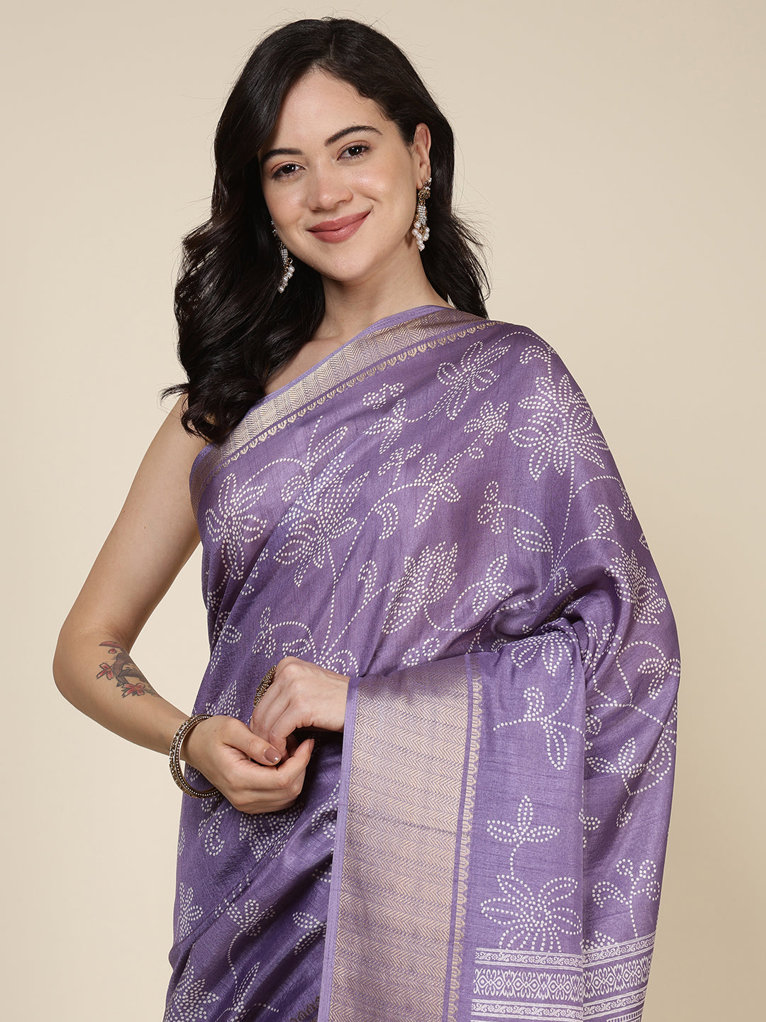 Maheshwari Printed Dola Cotton Saree