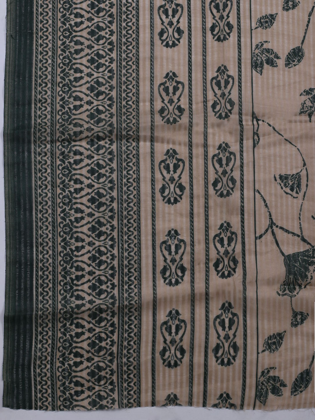 Patch Neck Cotton Blend Unstitched Suit With Dupatta