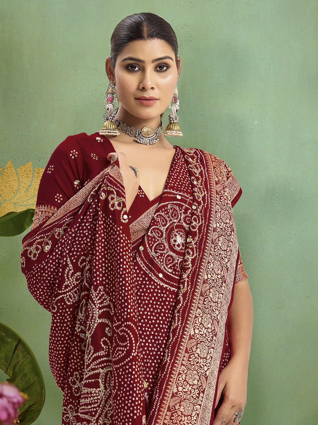 Digital Printed Art Silk Saree