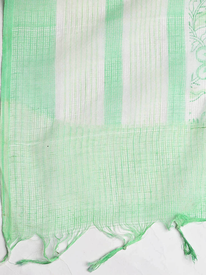 Neck Embroidered Cotton Blend Unstitched Suit With Dupatta