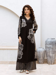 Printed Cotton Blend Kurta With Pants