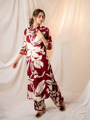 Printed Cotton Kurti With Pants