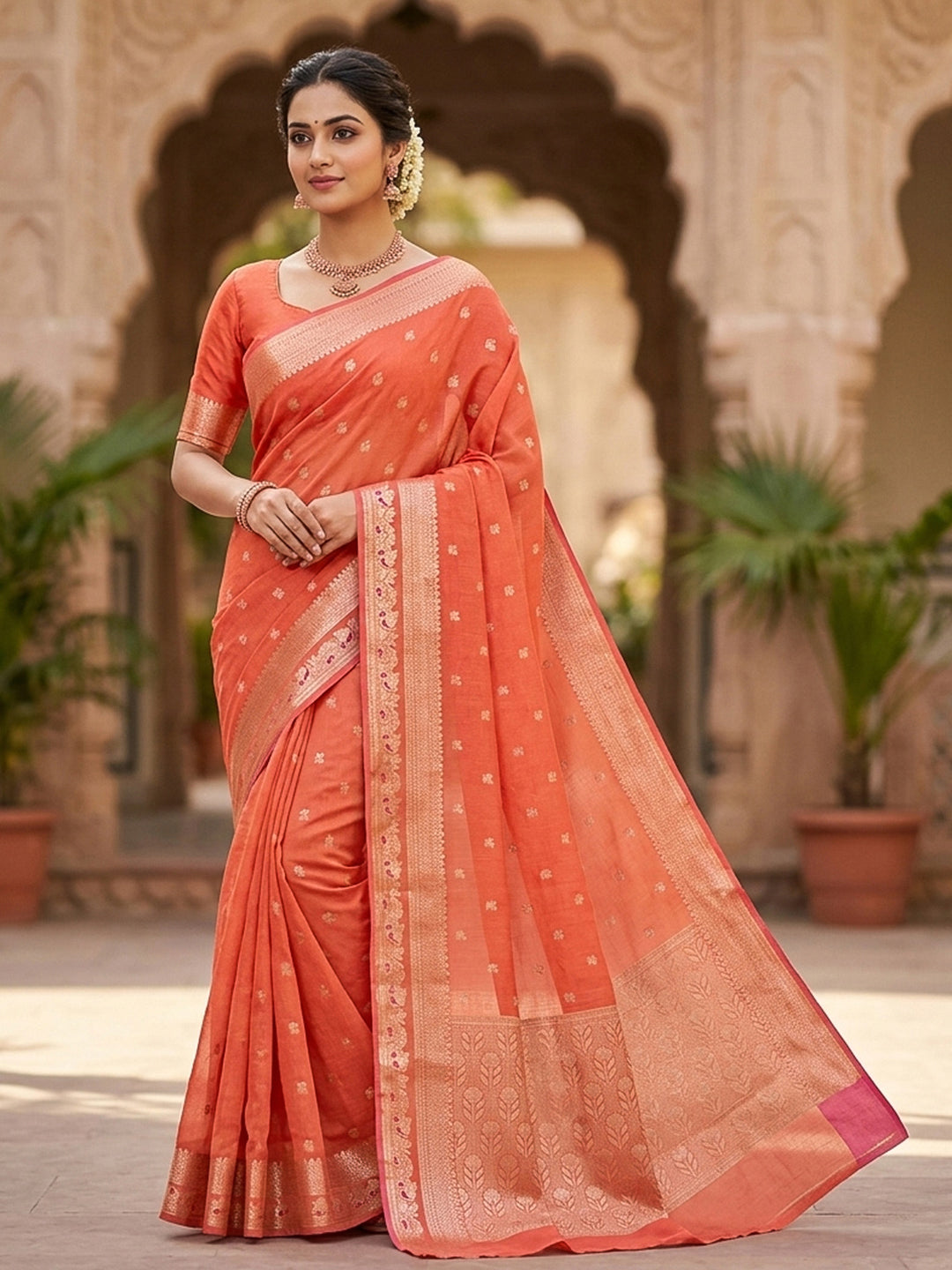 Zari Woven Art Silk Saree
