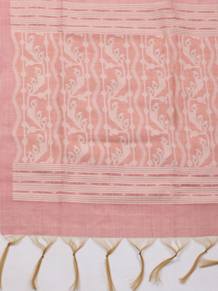 Woven Chanderi Unstitched Suit With Dupatta