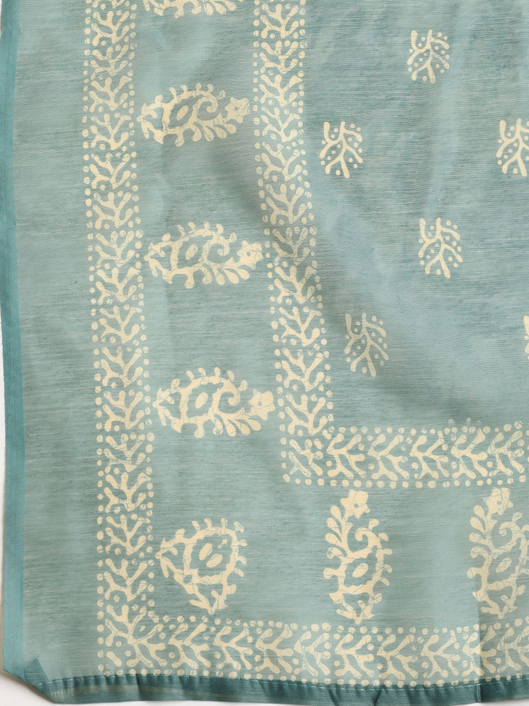 Embroidered Chanderi Unstitched Suit With Dupatta