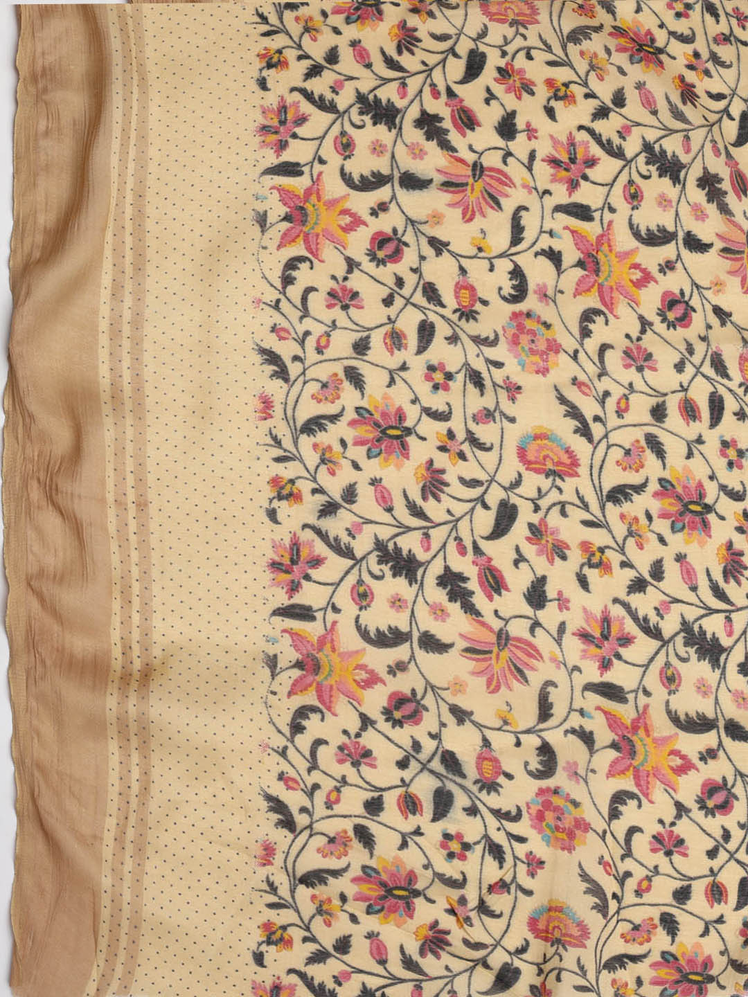 Printed Cotton Blend Unstitched Suit With Dupatta