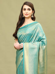 Zari Jaal Brocade Handloom Woven Saree