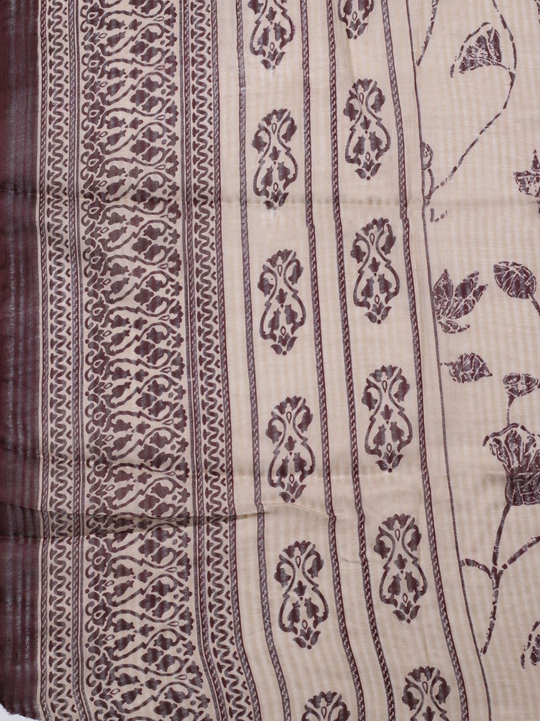 Printed Cotton Blend Unstitched Suit With Dupatta