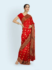 Zari Booti Woven Art Silk Saree