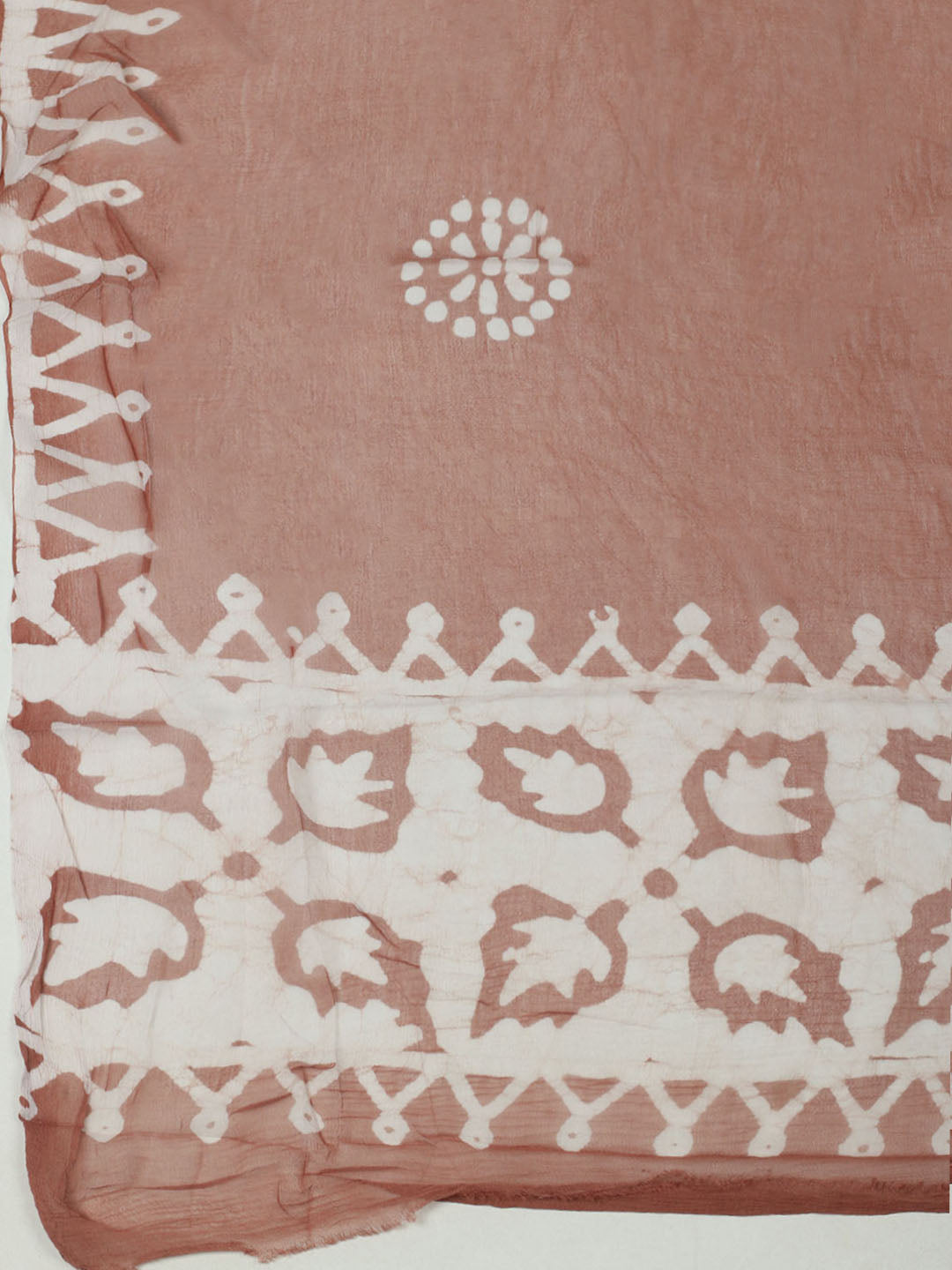 Printed Cotton Unstitched Suit With Pant &amp; Dupatta