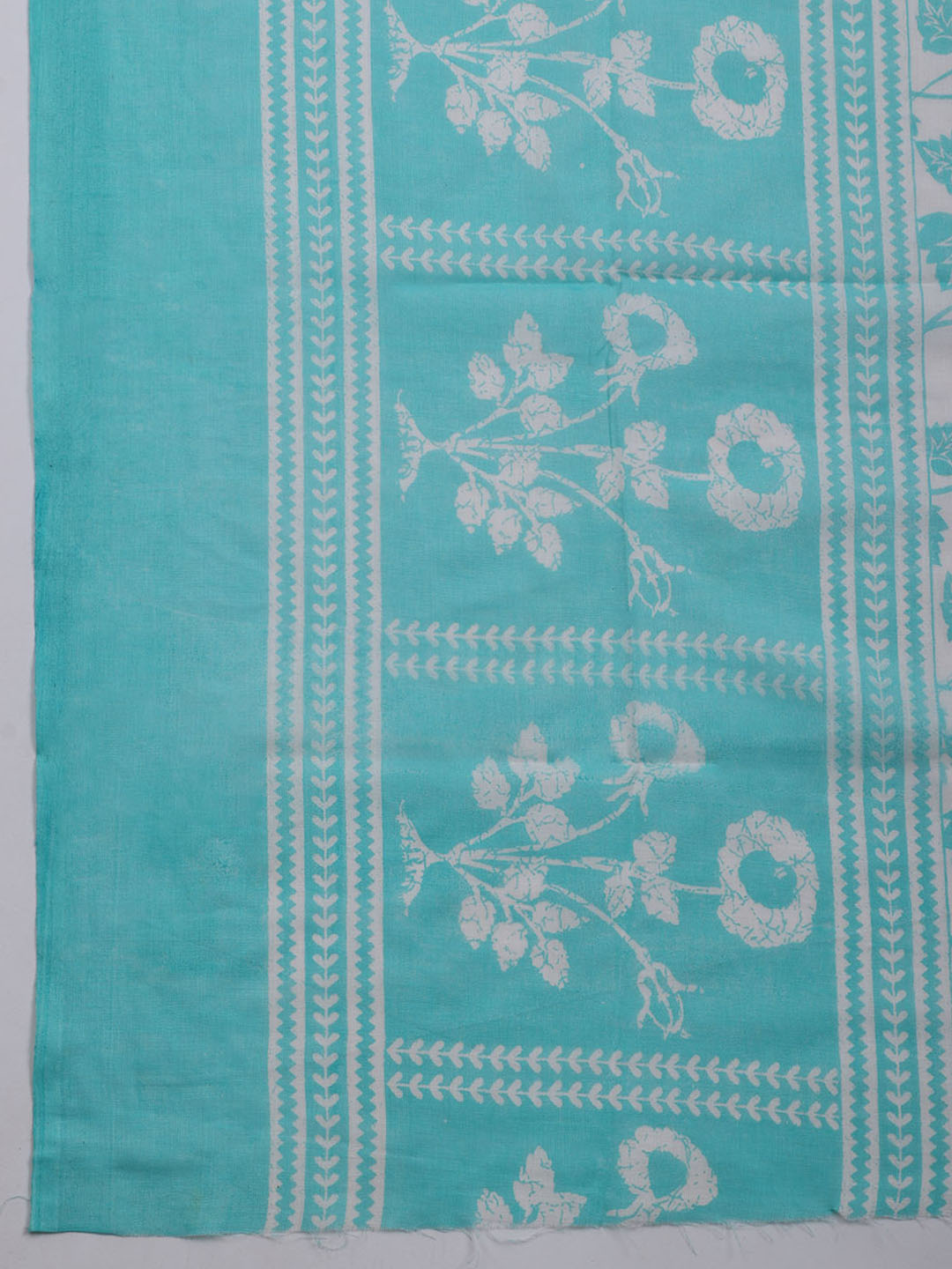 Printed Cotton Blend Unstitched Suit With Dupatta