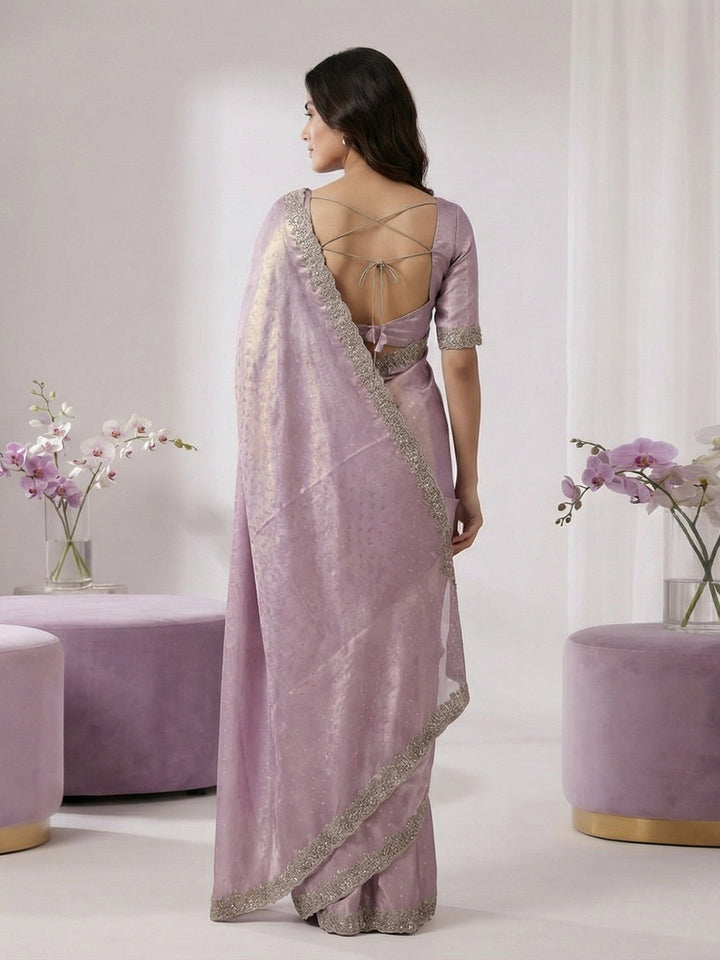 Embroidered Georgette Saree