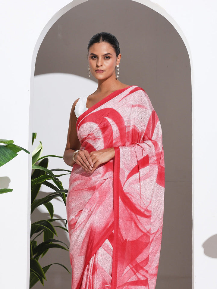 Digital Printed Crepe Saree