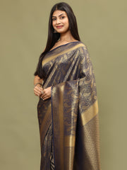 Zari Jaal Woven Handloom Saree