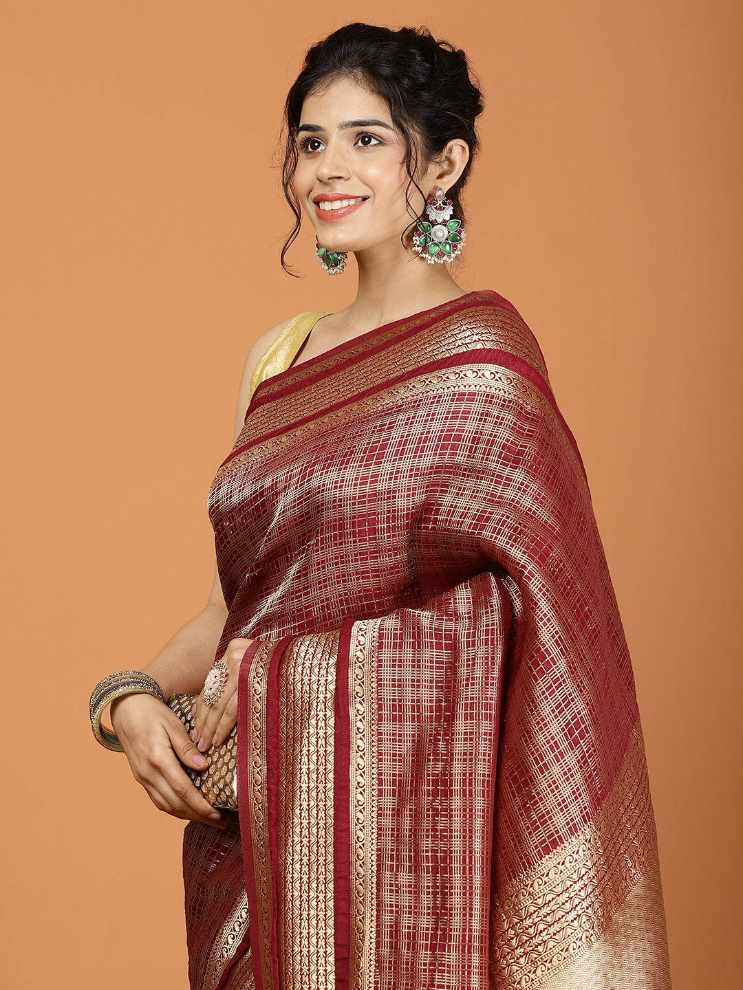 Khaddi Woven Art Silk Saree