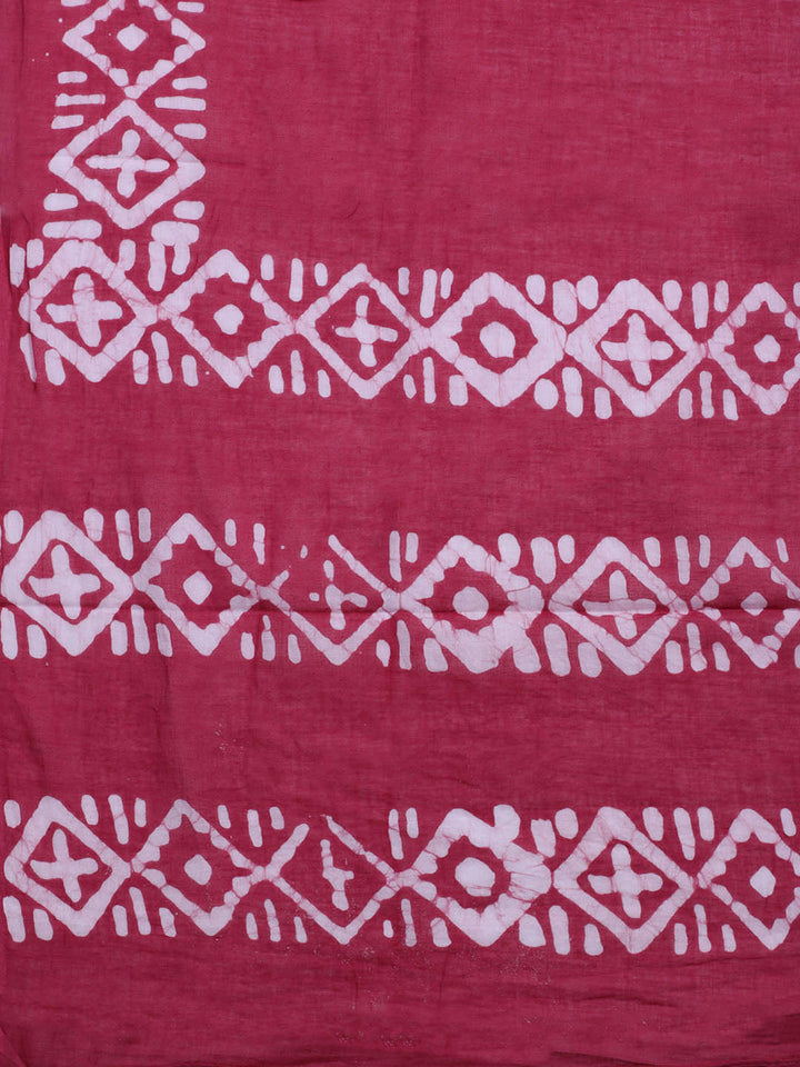 Printed Cotton Blend Unstitched Kurta With Pant &amp; Dupatta